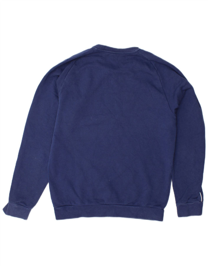 ADIDAS Mens Sweatshirt Jumper Small Navy Blue Cotton