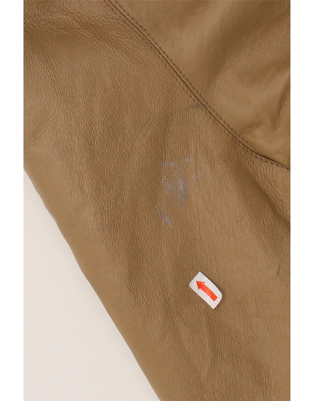 VINTAGE Womens Oversized Hooded Leather Coat IT 46 Large Brown Leather