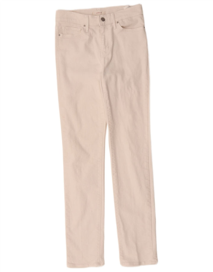 Levi's Womens Slimming Slim Jeans W28 L31 White Cotton