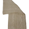Superdry Womens Knit Rectangle Scarf One Size Off White Acrylic