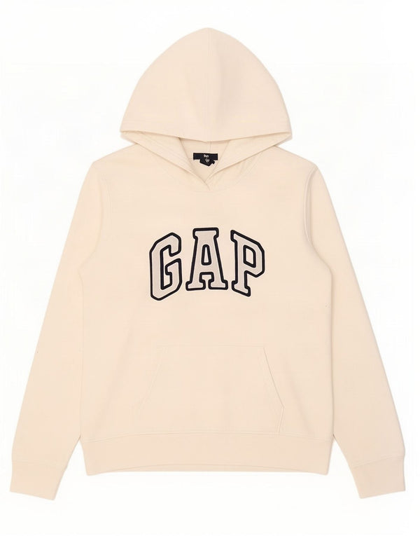 Gap Womens Graphic Hoodie Jumper UK 14 Medium White