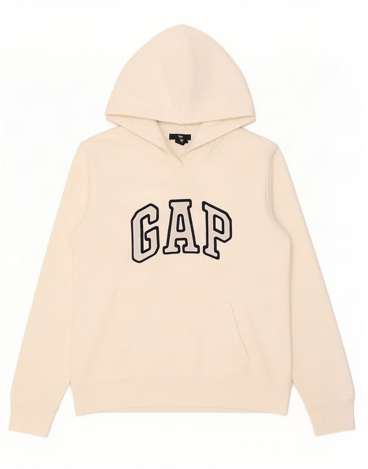 Gap Womens Graphic Hoodie Jumper UK 14 Medium White