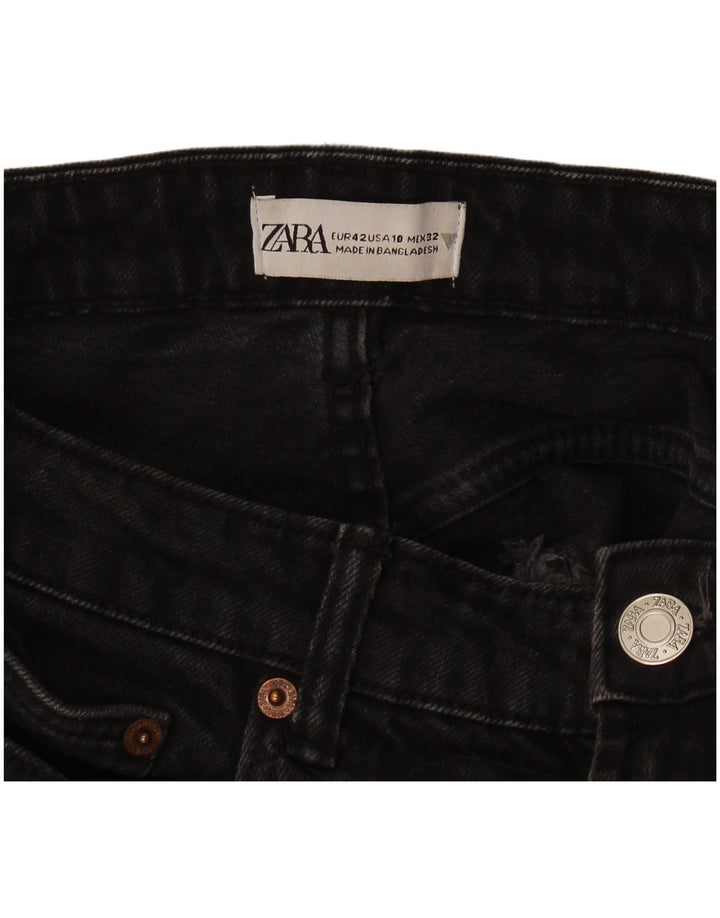 Zara Womens Straight Jeans EU 42 Large W32 L29 Black