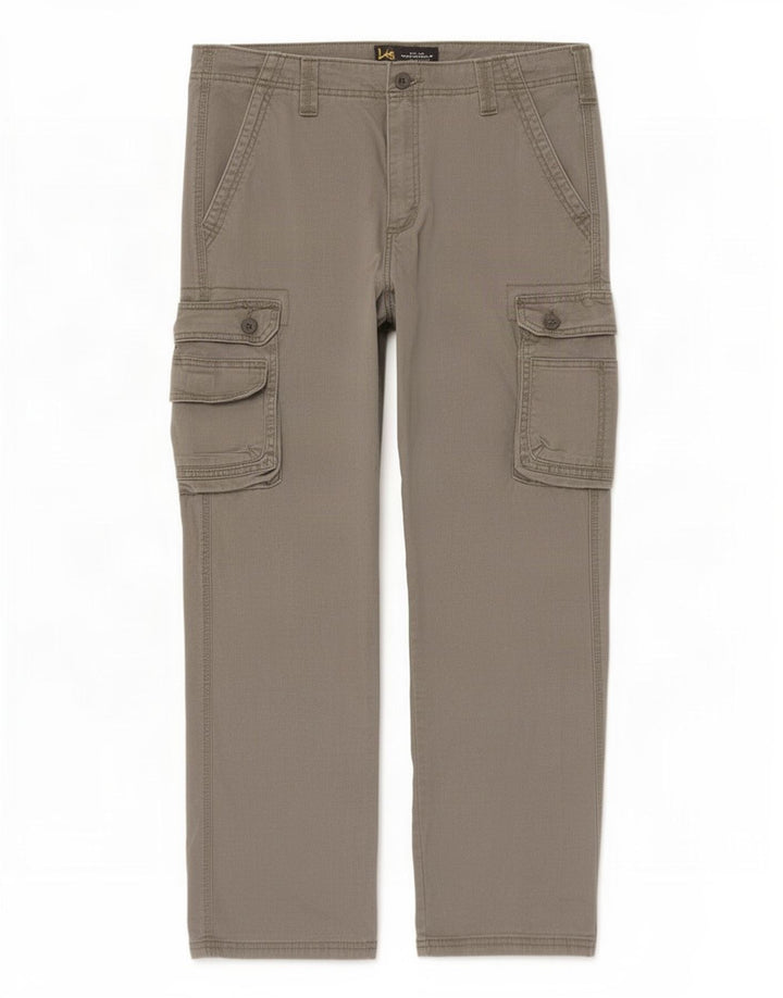 Lee Mens Straight Cargo Trousers W32 L31 Grey