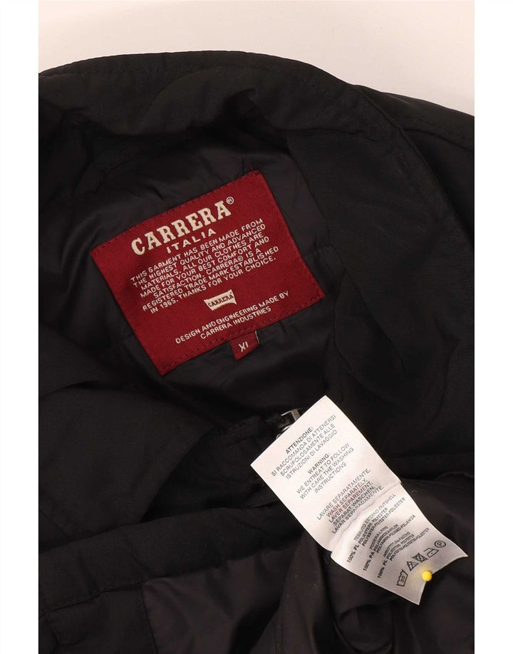 Carrera Mens Padded Coat UK 42 XL Black Polyester