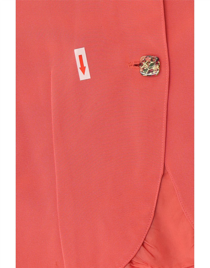 Vintage Womens Crop Bolero Jacket UK 8 Small Pink