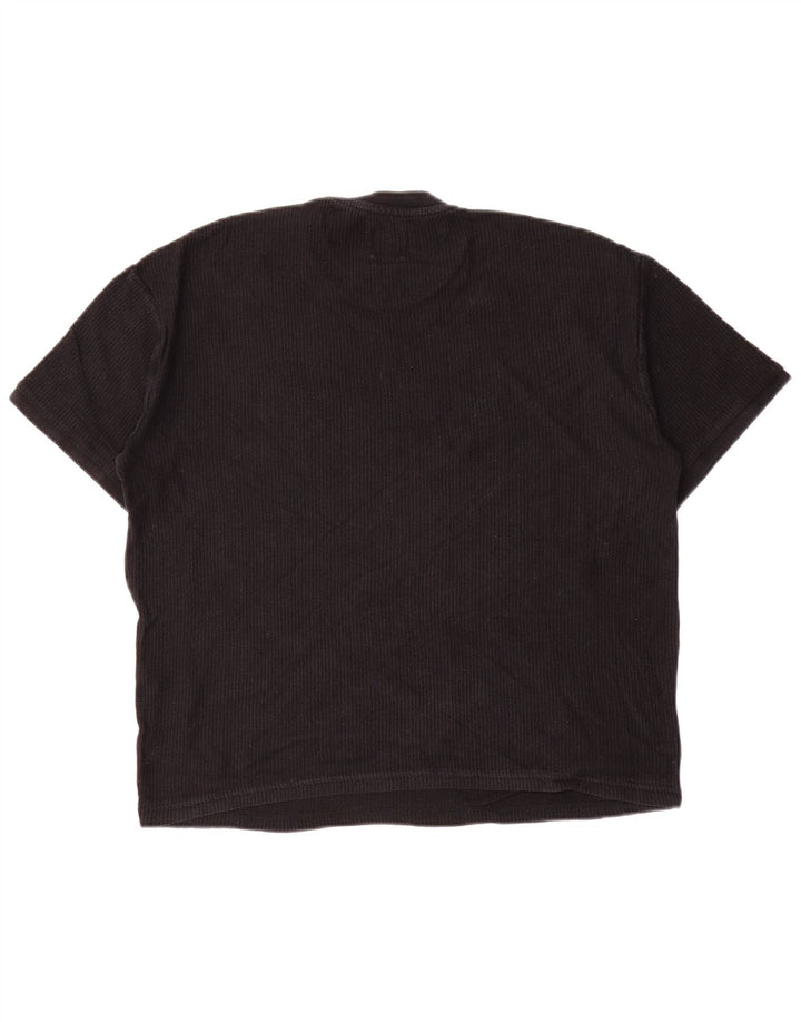 ZARA Mens T-Shirt Top Small Black Cotton