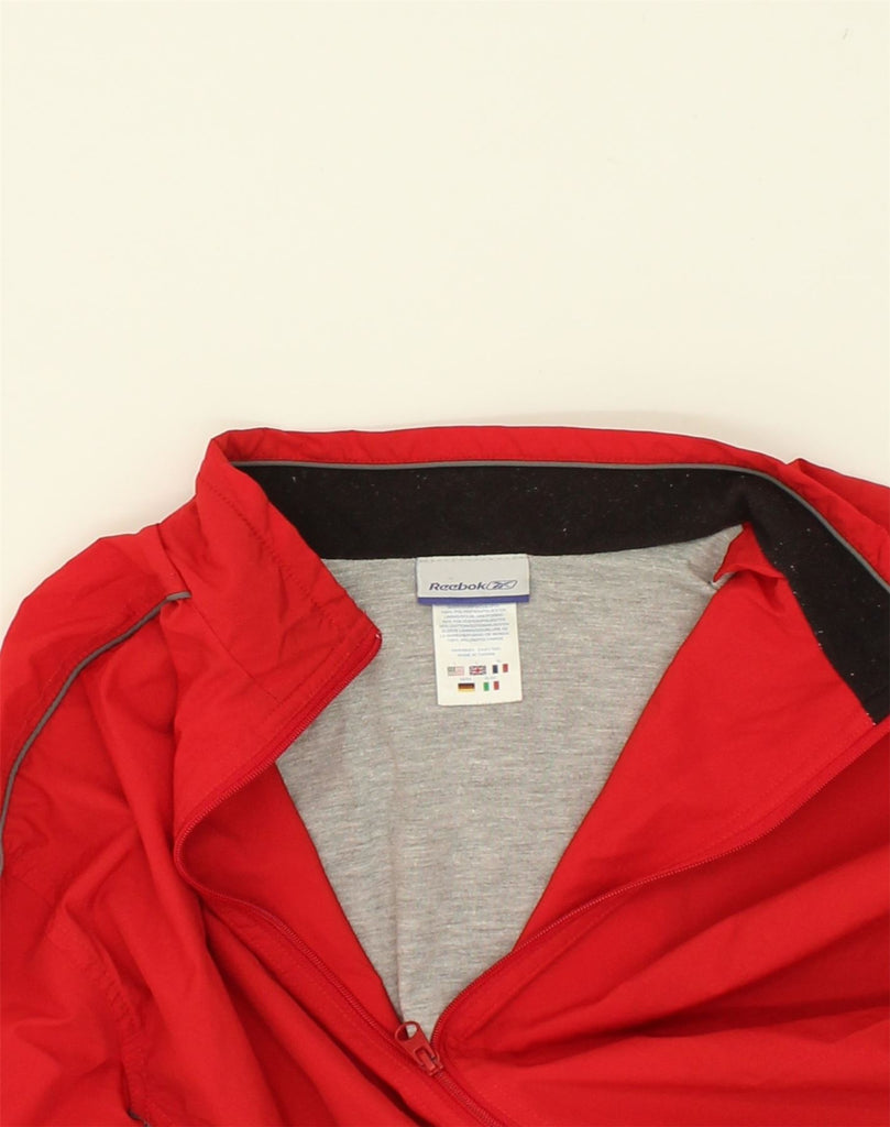 REEBOK Mens Tracksuit Top Jacket Large Red Colourblock Nylon | Vintage Reebok | Thrift | Second-Hand Reebok | Used Clothing | Messina Hembry 