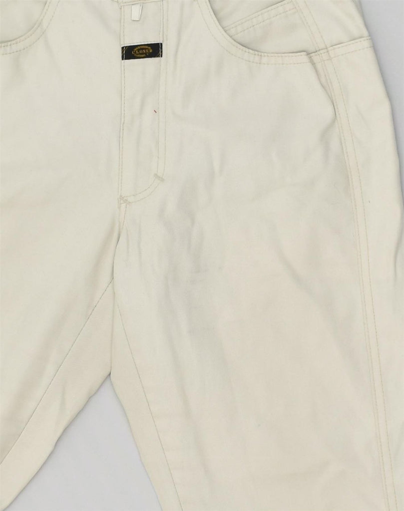 CLOSED Womens Tapered Casual Trousers IT 44 Medium W26 L26  Off White | Vintage Closed | Thrift | Second-Hand Closed | Used Clothing | Messina Hembry 