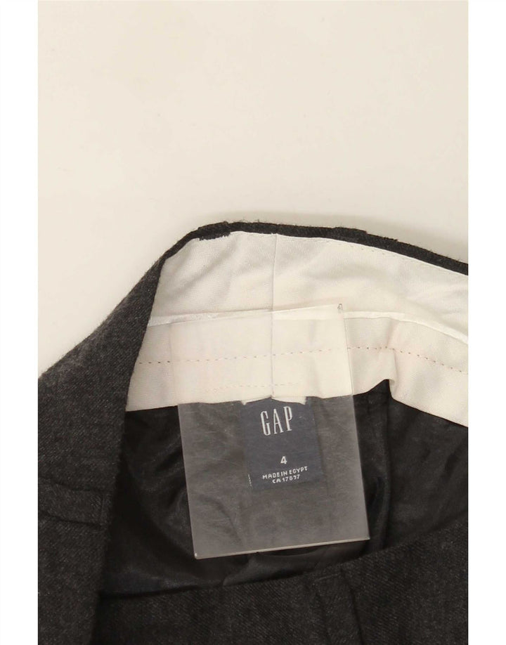 Gap Womens Wide Leg Suit Trousers US 4 Small W30 L32 Grey Wool
