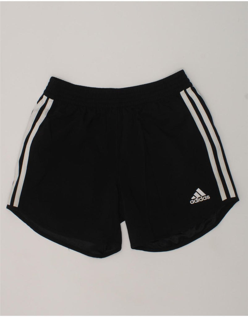 ADIDAS Boys Climalite Sport Shorts 11-12 Years Black Polyester | Vintage Adidas | Thrift | Second-Hand Adidas | Used Clothing | Messina Hembry 