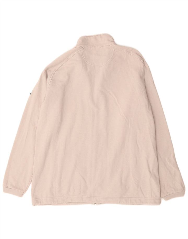 Champion Mens Tracksuit Top Jacket XL Beige Cotton