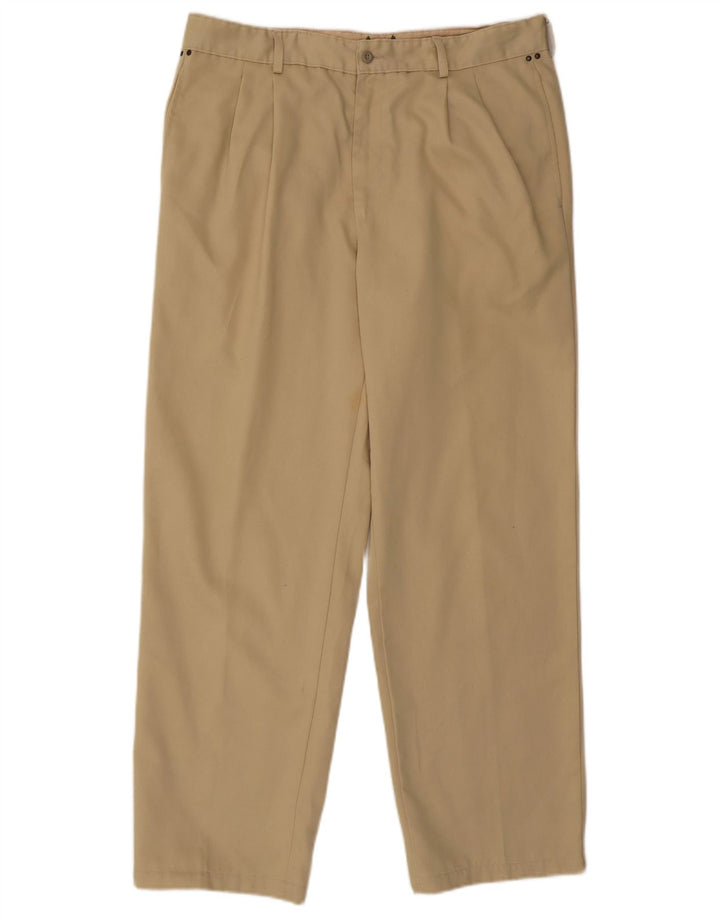 AVIREX Mens Pegged Chino Trousers W38 L30  Beige Cotton