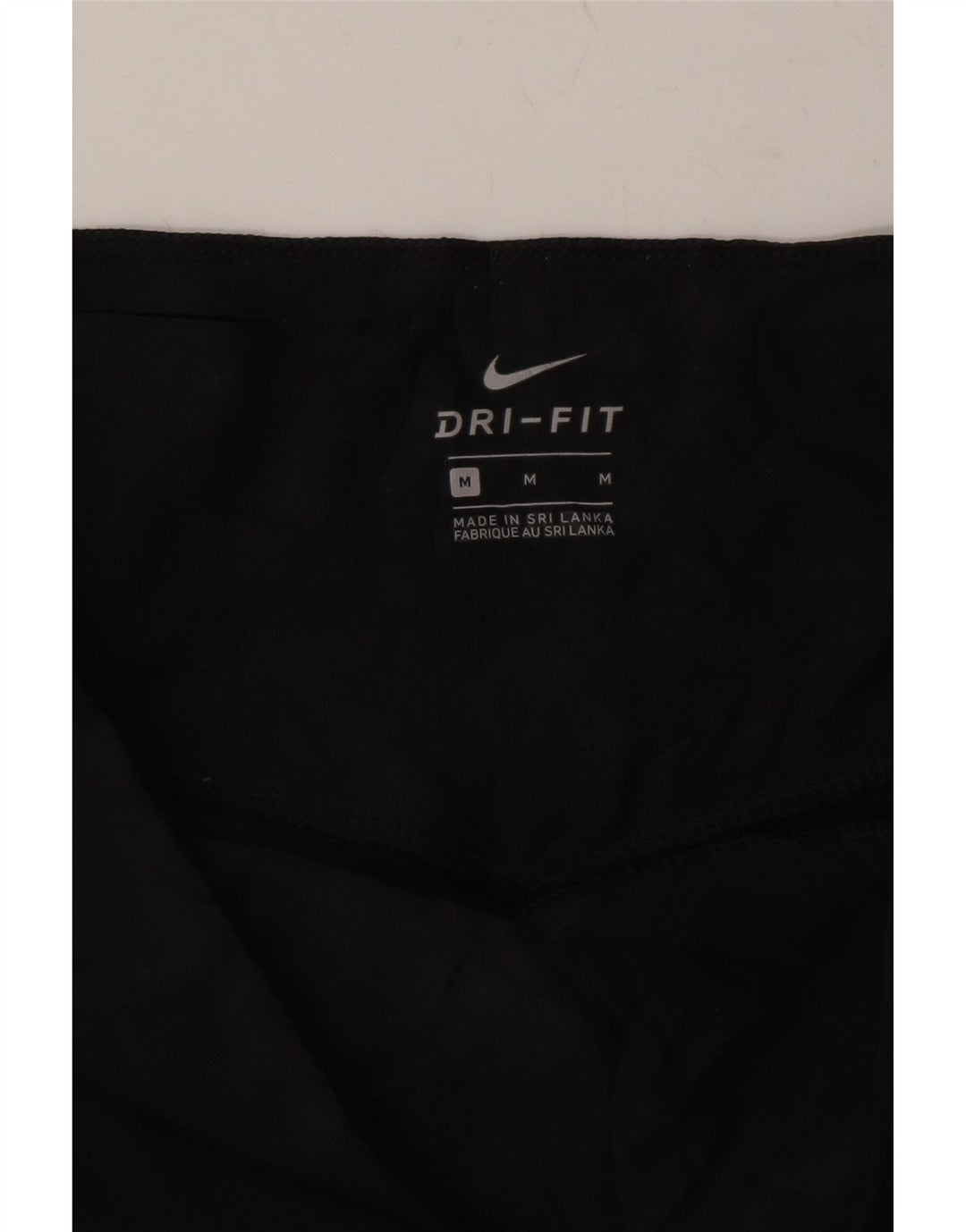 NIKE Womens Capri Leggings UK 12 Medium  Black Colourblock Vintage Nike and Second-Hand Nike from Messina Hembry 