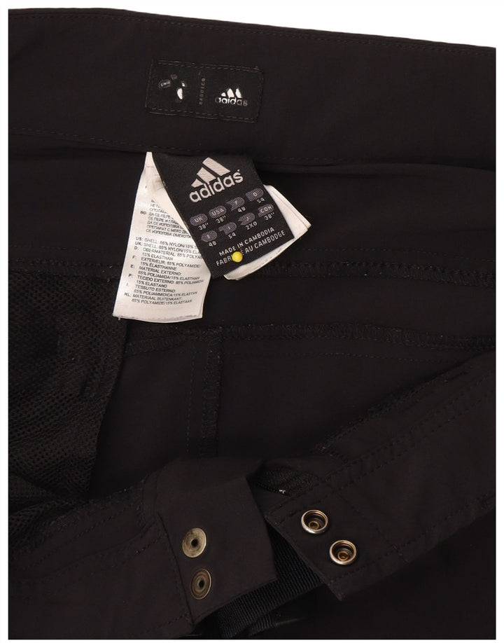 Adidas Mens Cargo Shorts W38 XL Black Nylon