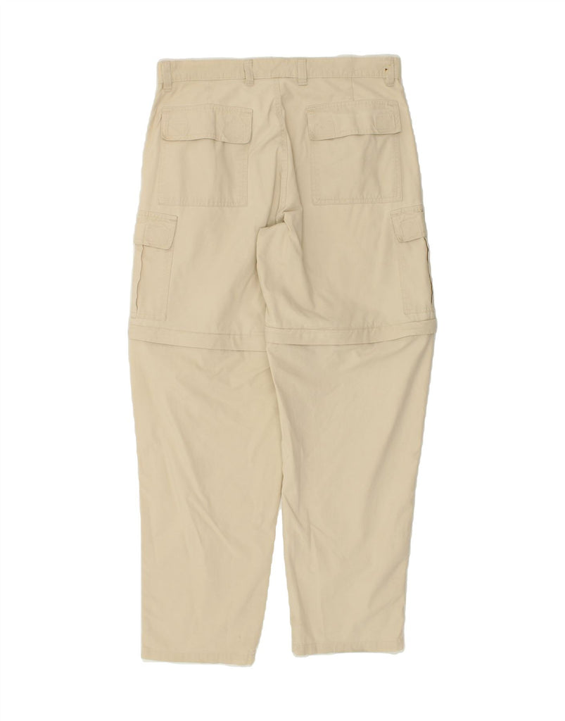 VINTAGE Mens Tapered Cargo Trousers W32 L31 Beige Cotton Vintage Vintage and Second-Hand Vintage from Messina Hembry 