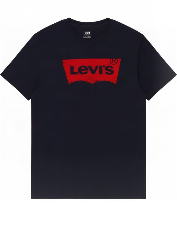 Levi's Mens Graphic T-Shirt Top Medium Navy Blue Cotton