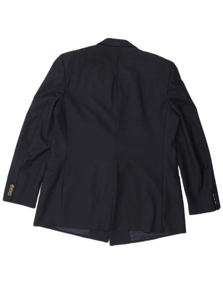 Redaelli Mens Double Breasted Blazer Jacket IT 50 Large Navy Blue