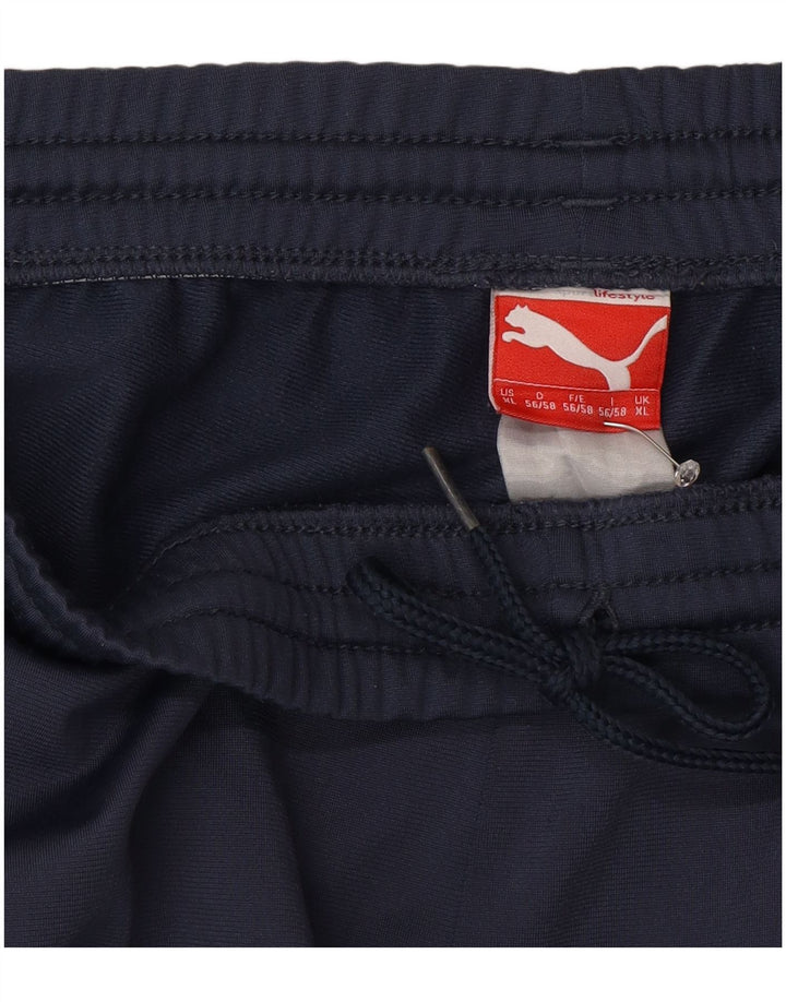 Puma Mens Tracksuit Trousers XL  Navy Blue Colourblock