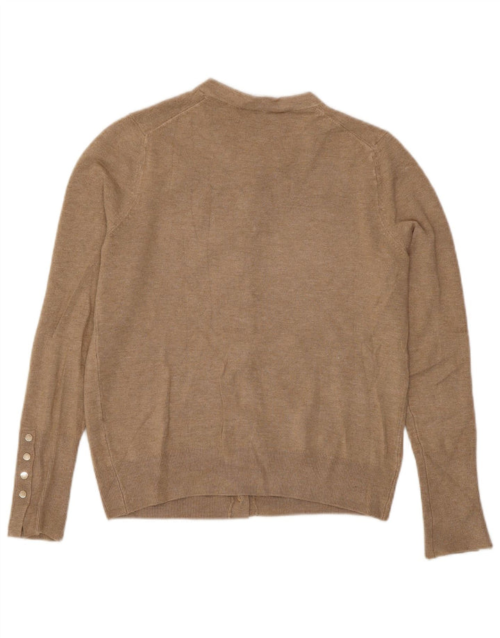Zara Womens Cardigan Sweater UK 10 Small Beige