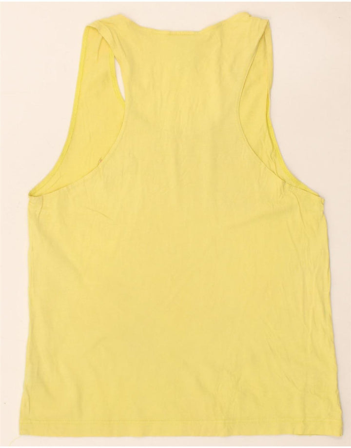 PUMA Womens Vest Top UK 10 Small Yellow Cotton Vintage Puma and Second-Hand Puma from Messina Hembry 