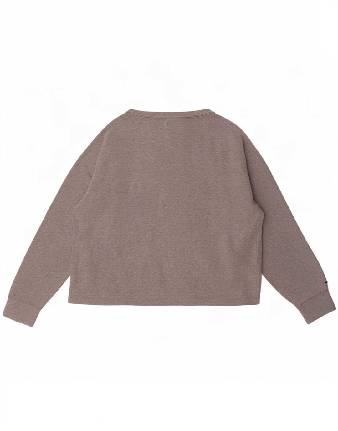 Champion Womens Crop Sweatshirt Jumper UK 16 Large Grey Cotton