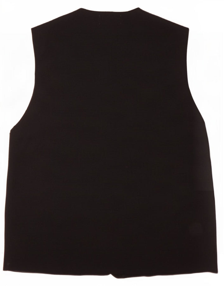 Zara Mens Vest Tank Top Medium Black Viscose