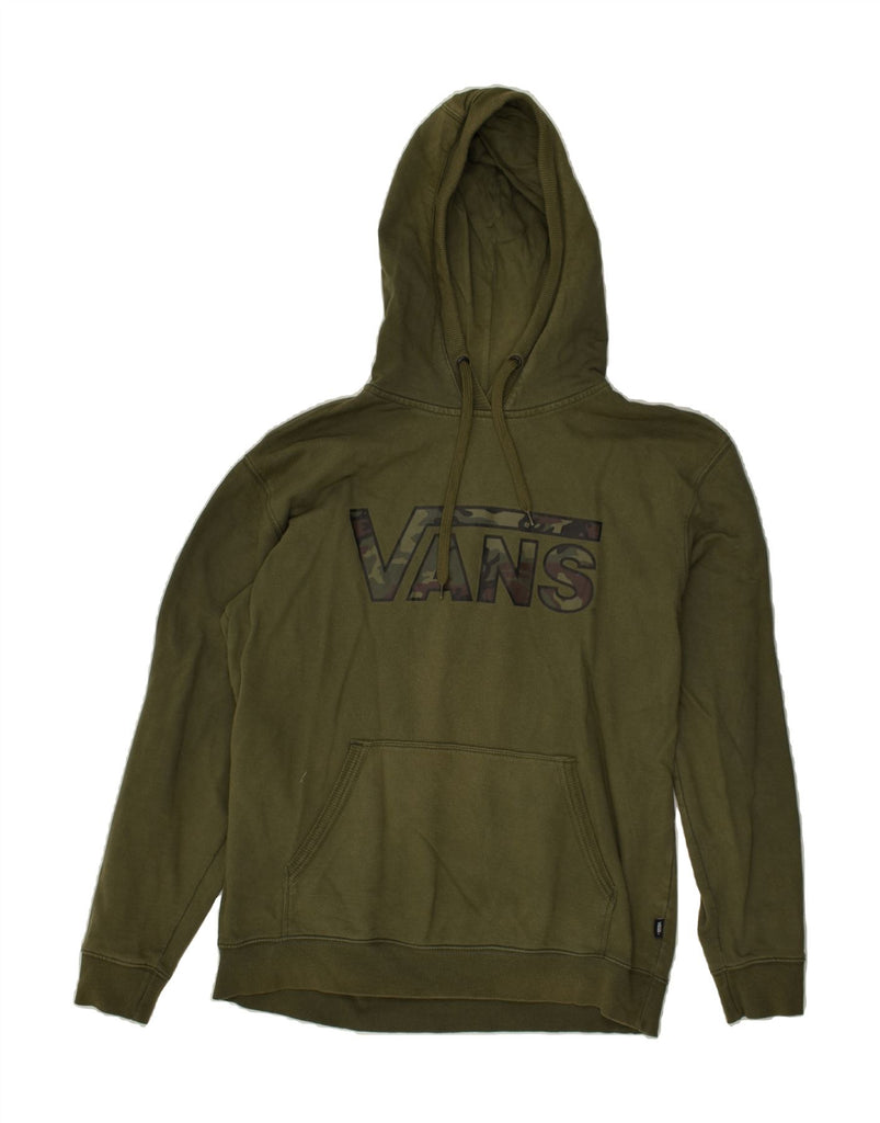 VANS Mens Graphic Hoodie Jumper Large Green Cotton | Vintage Vans | Thrift | Second-Hand Vans | Used Clothing | Messina Hembry 