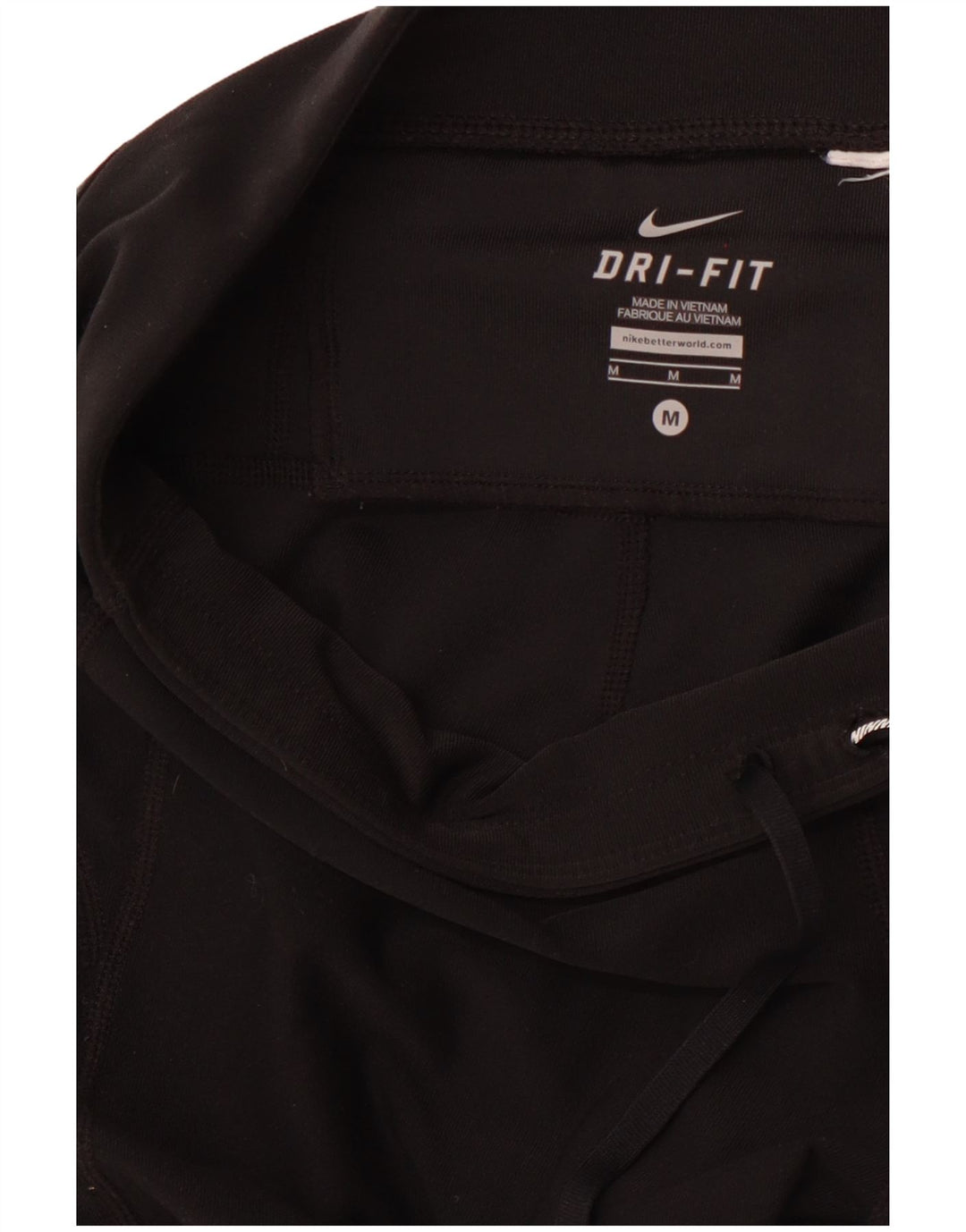 NIKE Womens Dri Fit Leggings UK 12 Medium Black