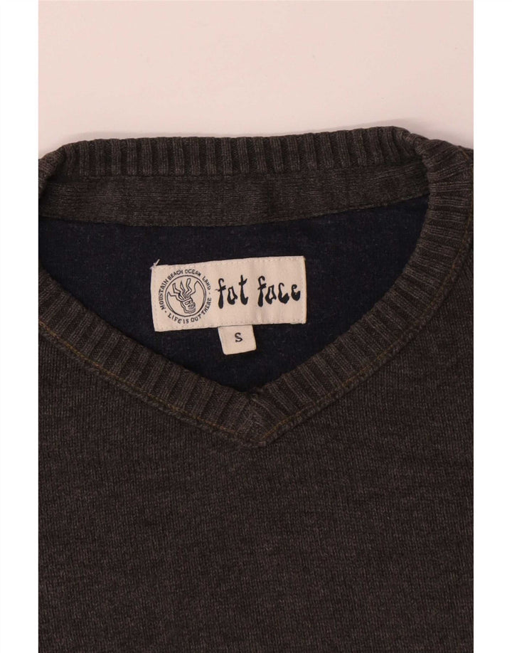 Fat Face Mens Crew Neck Jumper Sweater Small Grey Cotton