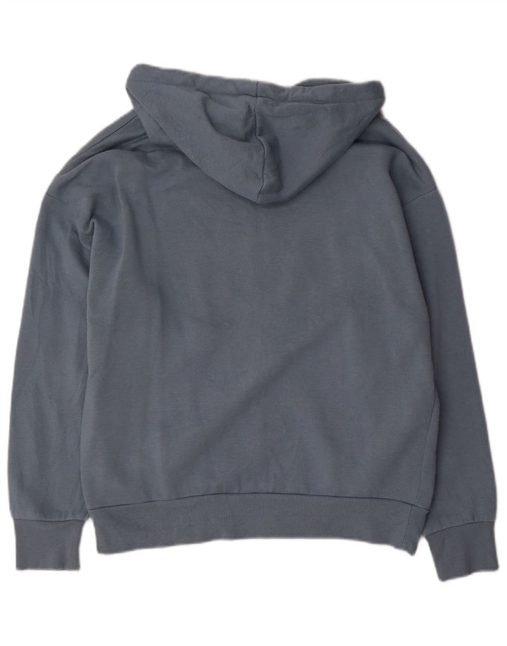 AMERICAN EAGLE Mens Loose Fit Zip Hoodie Sweater Small Blue Cotton