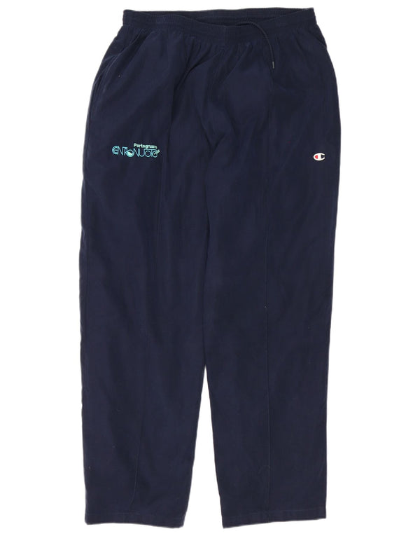 Champion Mens Graphic Tracksuit Trousers XL Navy Blue Polyester