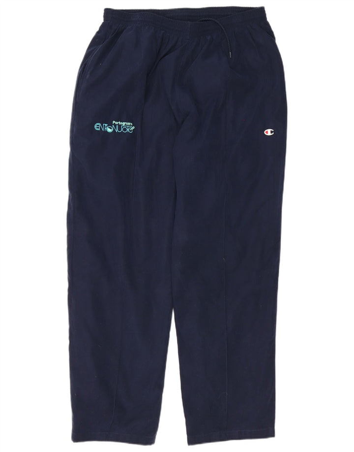 Champion Mens Graphic Tracksuit Trousers XL Navy Blue Polyester