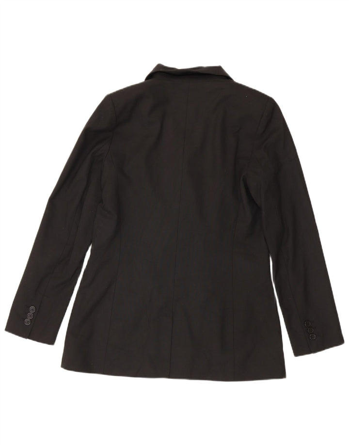 Naf Womens Double Breasted Blazer Jacket EU 38 Medium Black