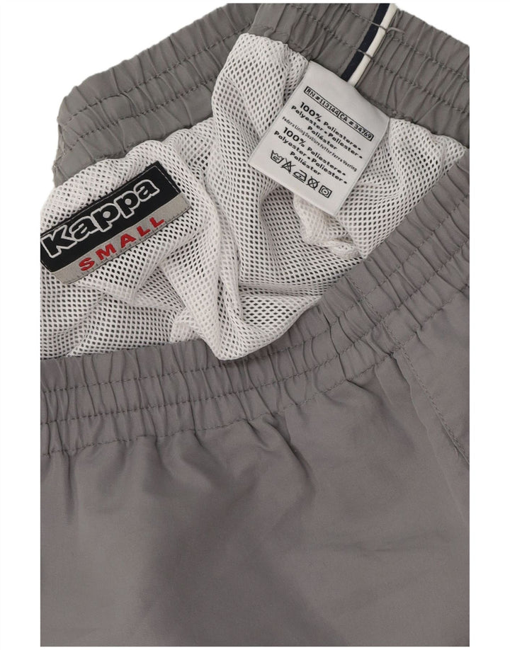 Kappa Mens Sport Shorts Small Grey Polyester