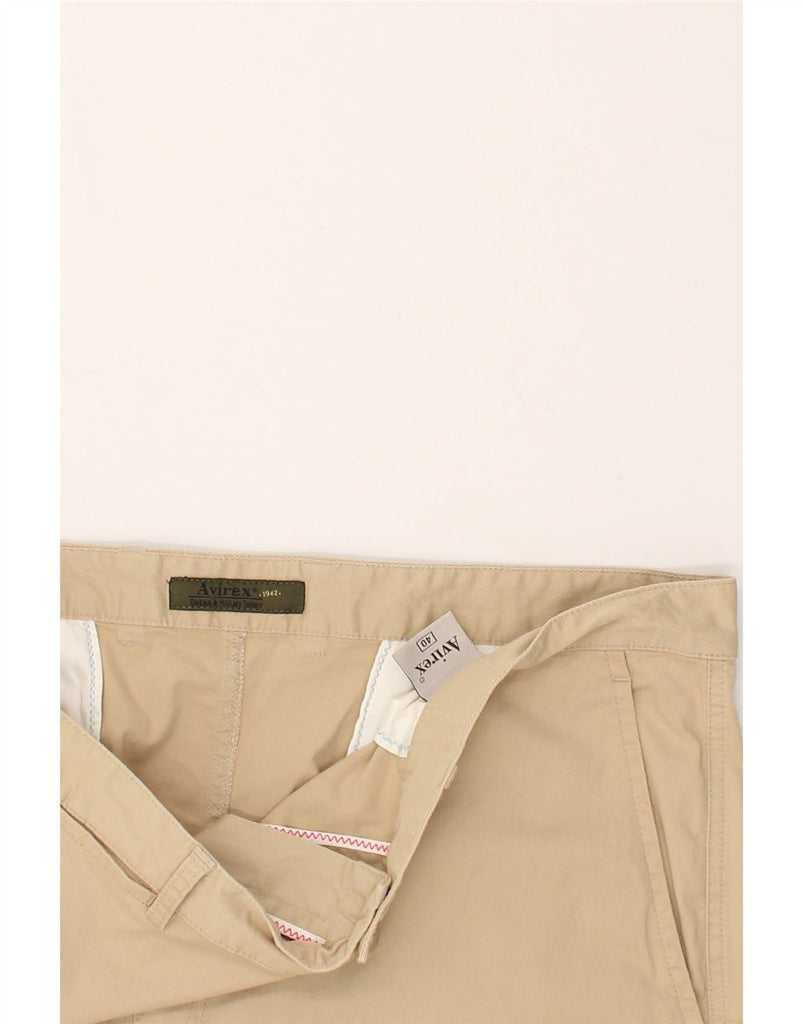 AVIREX Mens Slim Chino Trousers W40 L32 Beige Cotton | Vintage Avirex | Thrift | Second-Hand Avirex | Used Clothing | Messina Hembry 