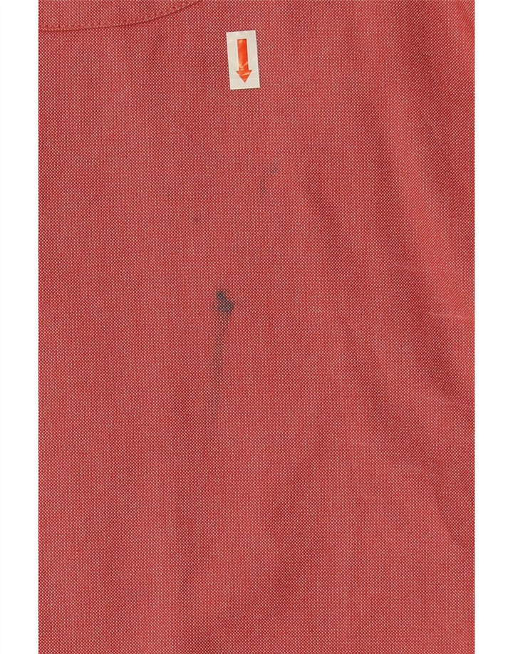 Quiksilver Mens Short Sleeve Shirt Large Red Cotton