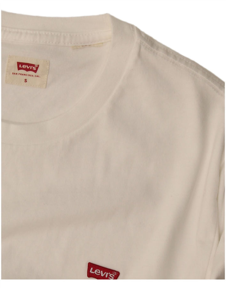 Levi's Mens T-Shirt Top Small White