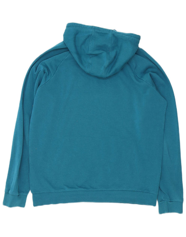 Under Armour Mens Graphic Hoodie Jumper Large Blue Cotton