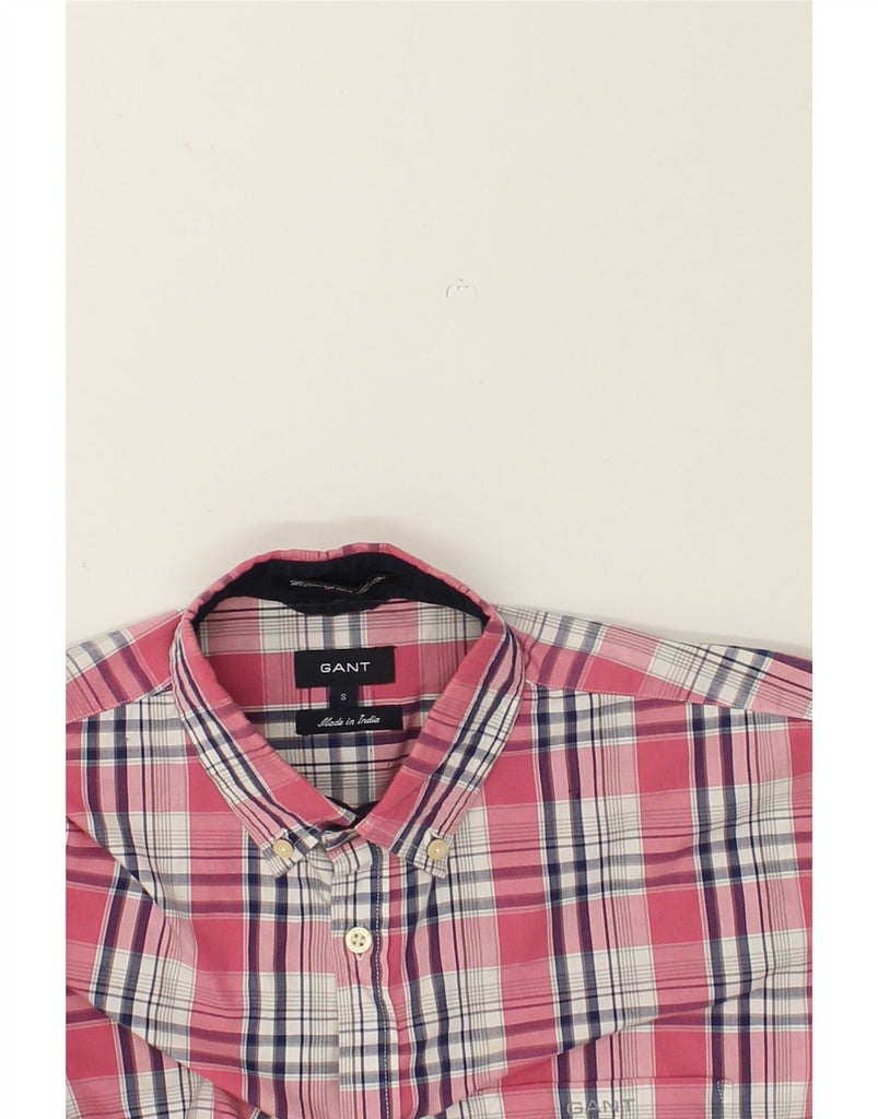 GANT Mens Shirt Small Pink Check Cotton | Vintage Gant | Thrift | Second-Hand Gant | Used Clothing | Messina Hembry 