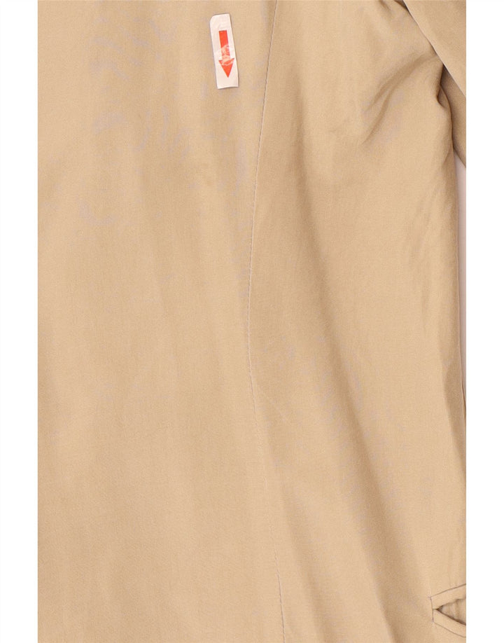 Pal Zileri Mens Double Breasted Blazer Jacket IT 50 Large Beige Silk