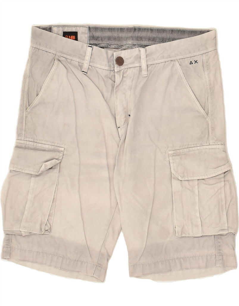 SUN68 Mens Cargo Shorts W31 Medium Grey | Vintage Sun68 | Thrift | Second-Hand Sun68 | Used Clothing | Messina Hembry 