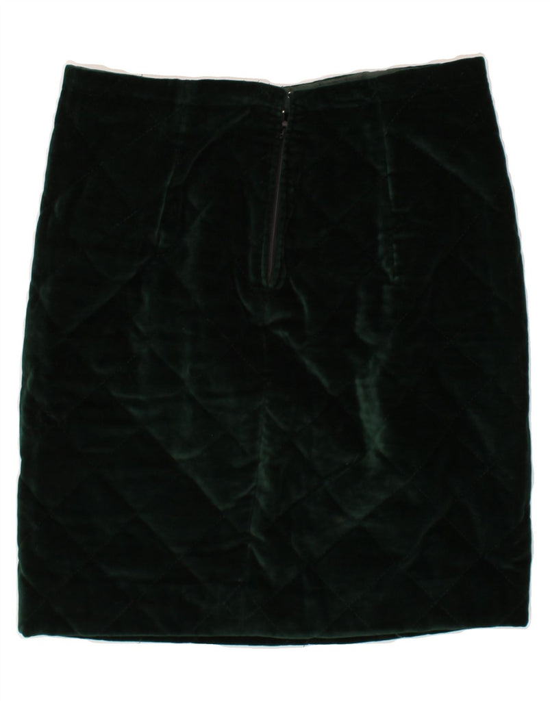 VINTAGE Womens Velvet Straight Skirt W28 Medium Green | Vintage Vintage | Thrift | Second-Hand Vintage | Used Clothing | Messina Hembry 