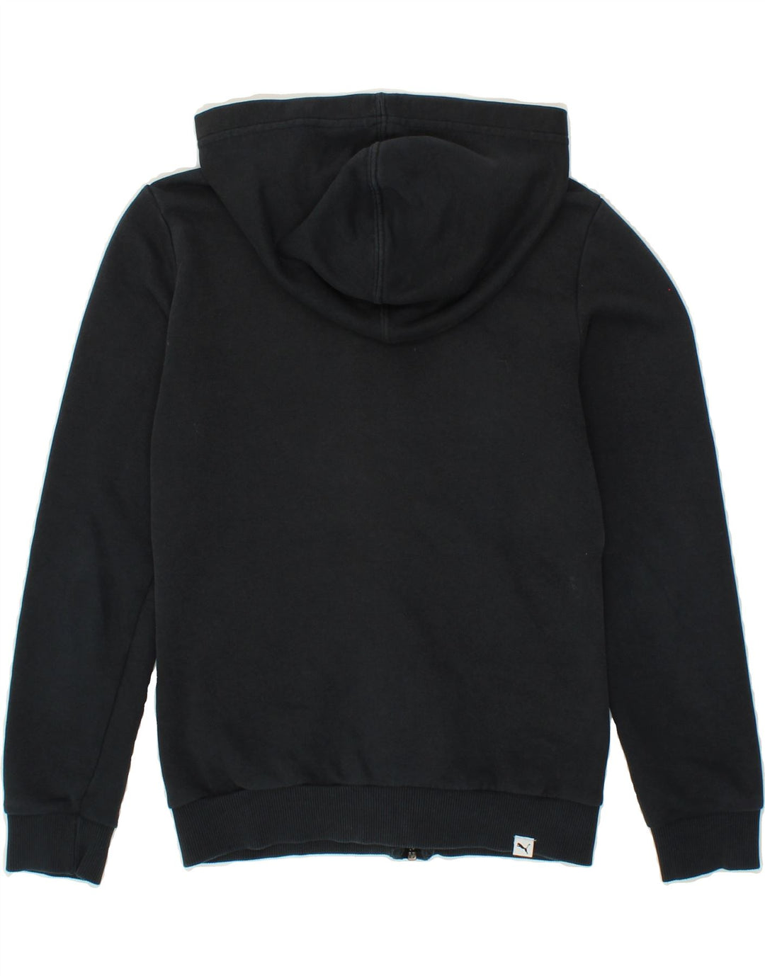 PUMA Boys Zip Hoodie Sweater 11-12 Years  Black Cotton Vintage Puma and Second-Hand Puma from Messina Hembry 
