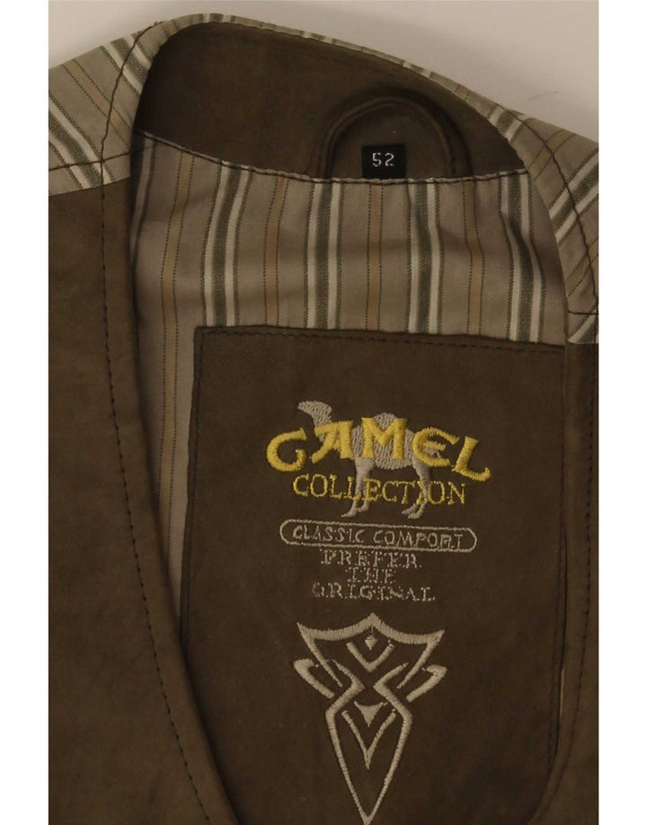 Camel Active Mens Suede Waistcoat IT 52 Large Brown