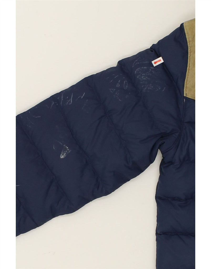 LEVI'S Mens Hooded Padded Jacket UK 36 Small Navy Blue Colourblock | Vintage Levi's | Thrift | Second-Hand Levi's | Used Clothing | Messina Hembry 