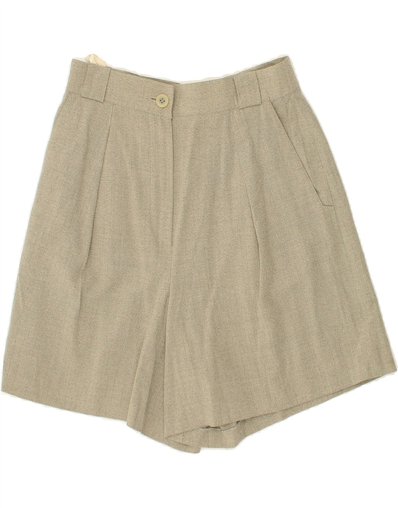 VINTAGE Womens Chino Shorts UK 12 Medium W28 Beige Polyamide Vintage Vintage and Second-Hand Vintage from Messina Hembry 