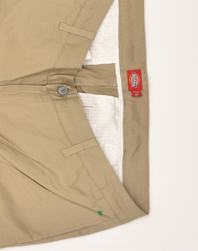 DICKIES Womens Straight Chino Trousers UK 20 2XL W40 L32 Beige Cotton | Vintage Dickies | Thrift | Second-Hand Dickies | Used Clothing | Messina Hembry 