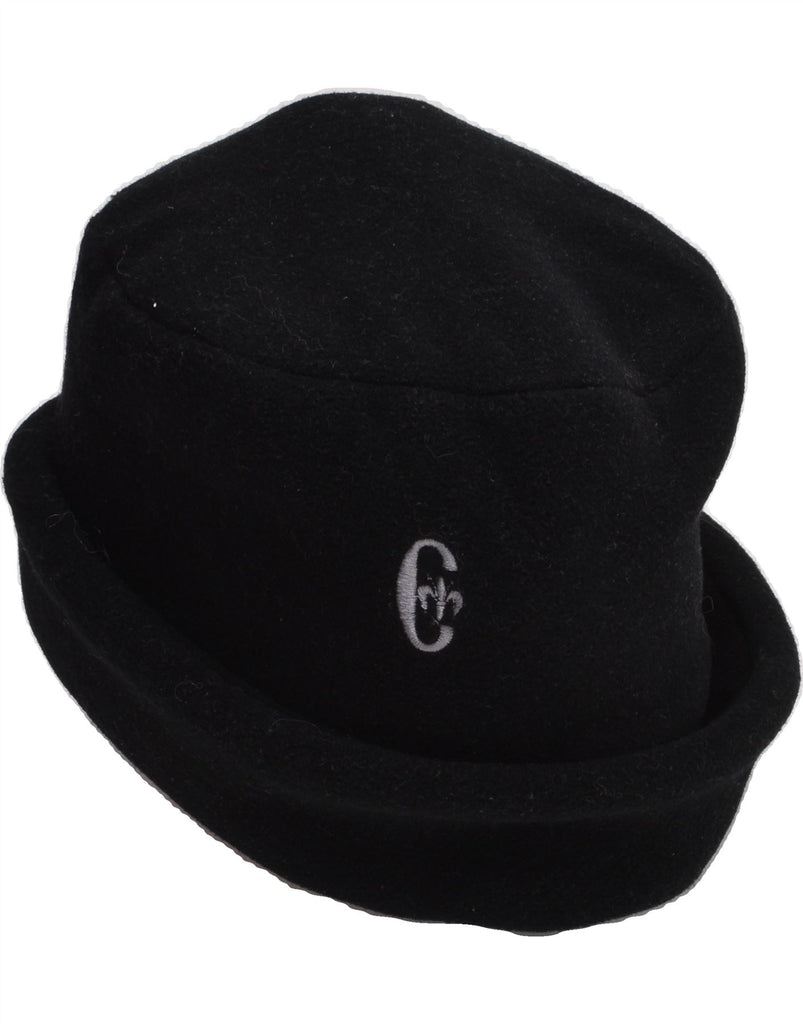 CONTE OF FLORENCE Mens Fleece Bucket Hat One Size Black Polyester | Vintage Conte of Florence | Thrift | Second-Hand Conte of Florence | Used Clothing | Messina Hembry 