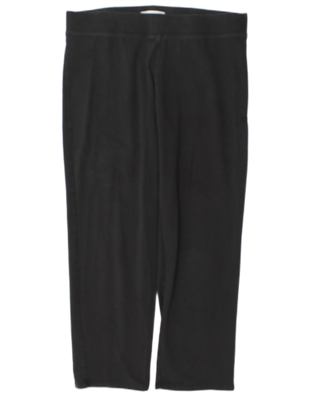Marks & Spencer Womens Tracksuit Trousers UK 16 Large Black Cotton